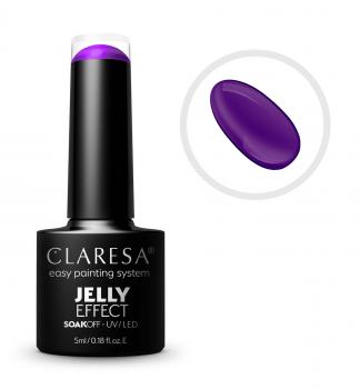 CLARESA SoakOFF UV/LED Gel JELLY EFFECT - Violet, 5 ml